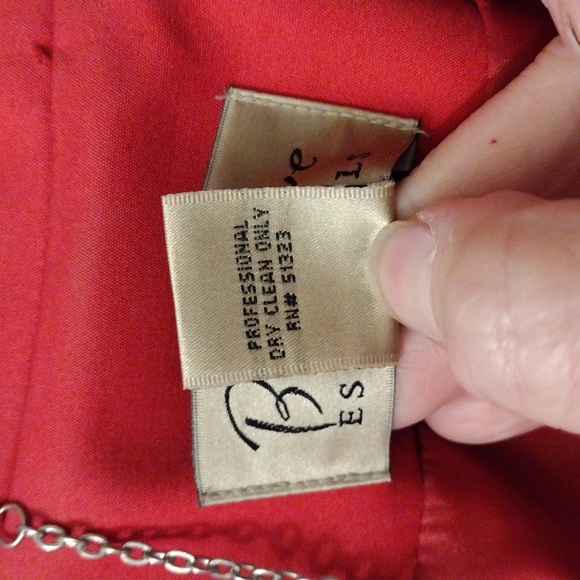 Vintage Boutique Essentials Career Structured Blazer Jacket Sz 12 3/4 sleeve - Picture 11 of 11